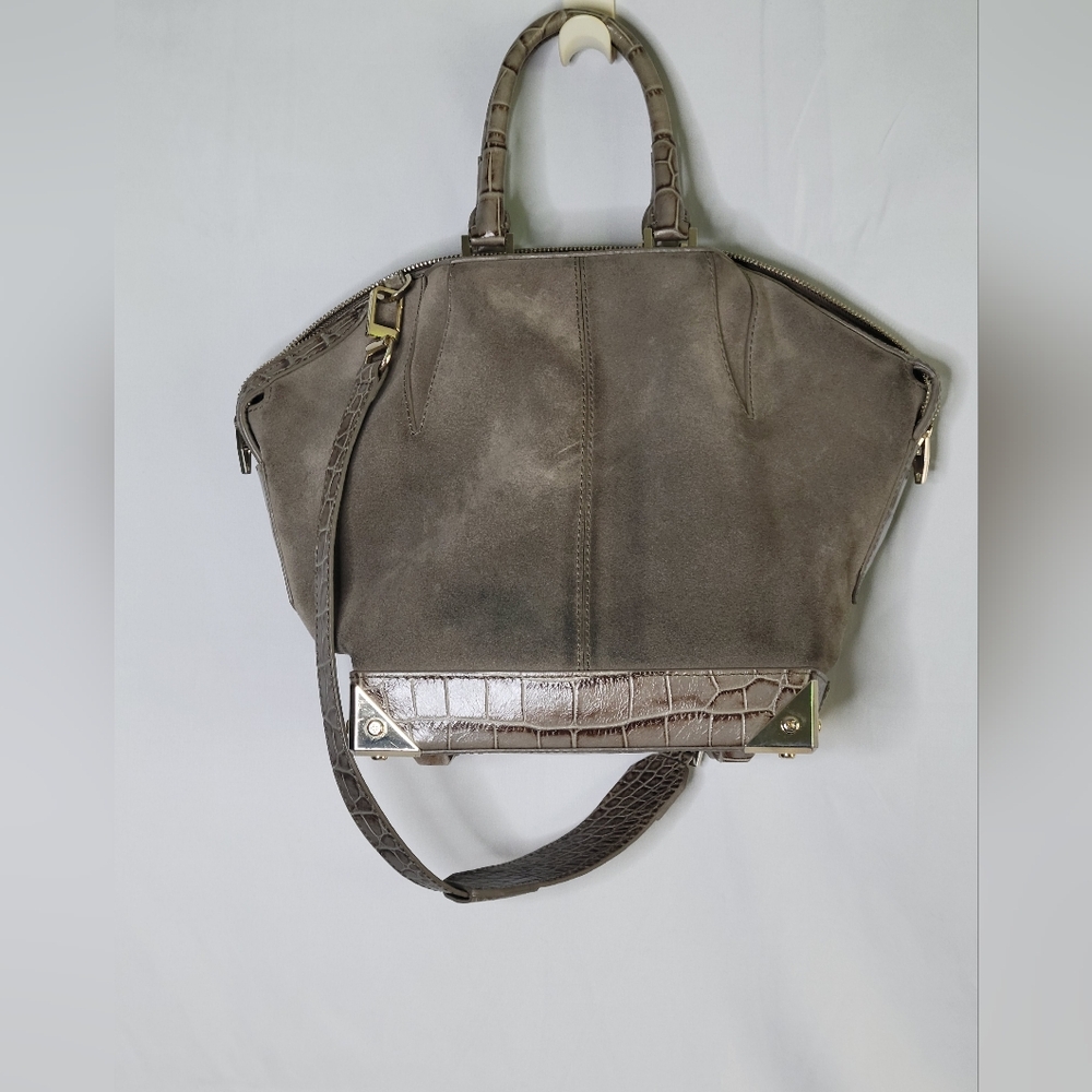 Alexander Wang Brown Suede Emilie Shoulder Bag